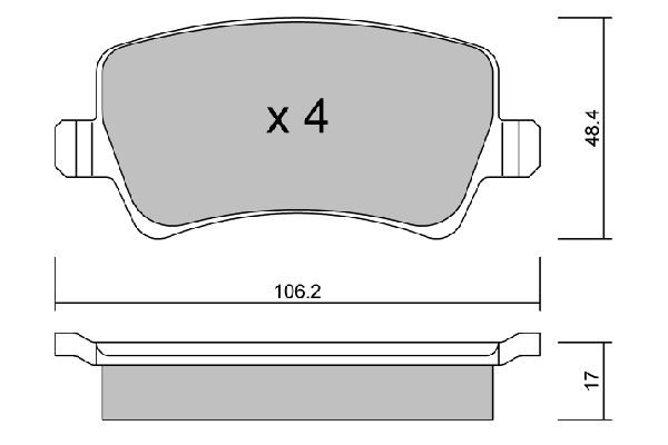 Mondeo / S-Max / Galaxy 2006-14 задние ( электр. ручник)