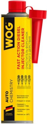 WOG FAST ACTION DIESEL INJECTOR CLEANER Очиститель форсунок дизеля (на 40-50 л) (0,4L)