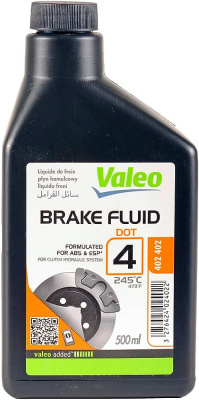 Жидкость тормозная dot 4 - 0.5 VALEO 402402