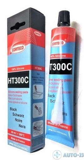 Герметик прокладочный черный CORTECO HT300C 80ml/+300C