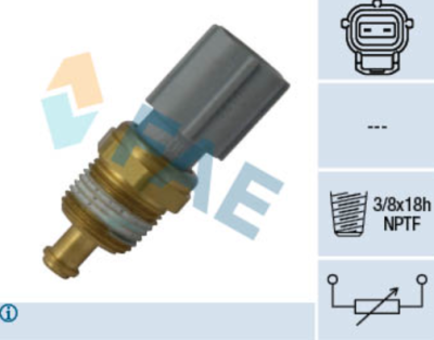 Датчик температуры двигателя (на ЭБУ) DOHC / HCS / ZETEC -S 1995-2011 с резьбой