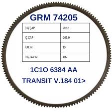 Зубчатый венец маховика Transit 2.4TDi 2000-2014 116зуб.