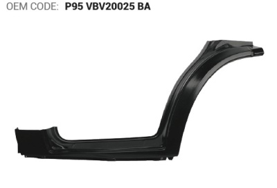 Порог передней двери внешн RH Transit 1991-2000 UMY TRS118R