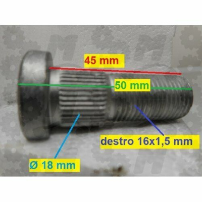 Шпилька передняя Transit T-15 1991-2000 RH / LH