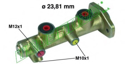 Главный тормозной цилиндр Transit 1991-1997 без ABS (2отв. M10x1, 1отв. M12x1)