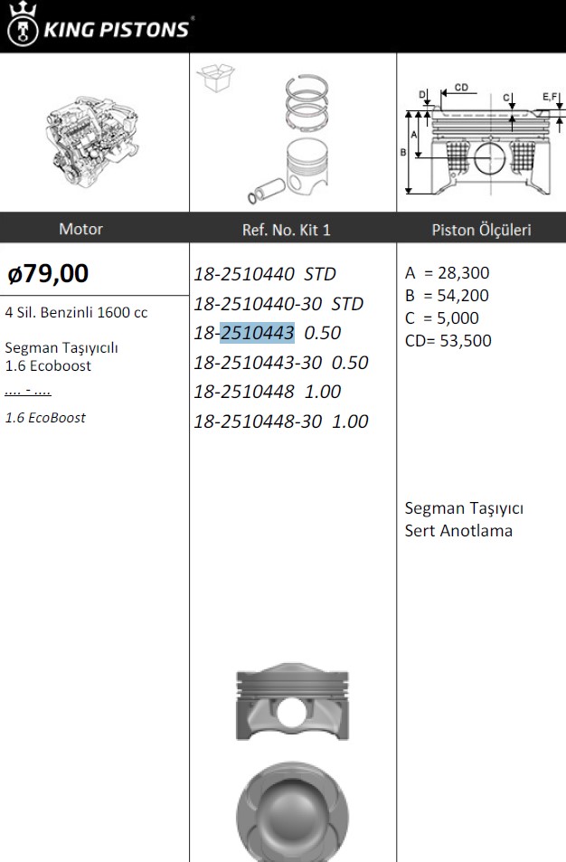 1.6 Ecoboost 79.0+0.5