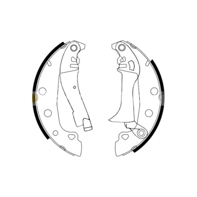 Задние барабанные колодки ARO 1980-2006 / Fiat 131-Argenta 76-85 / Peugeot 305 79-90 / Renault 18-20-25-Espace 84-96